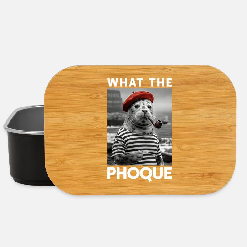 What the Phoque Pays Basque Humour Régional Basque - Boîte à goûter - noir