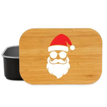 Look Père Noël de Noël cool - Boîte à goûter - noir - Devant