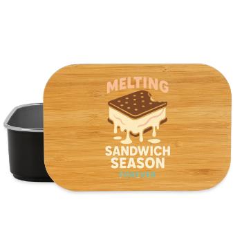 Eis-sandwich-liebhaber Sommerdessert - Lunch Box - black - Front