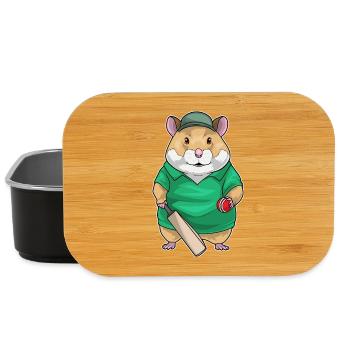 Hamster Cricket Cricket Bats Sports - Boîte à goûter - noir - Devant