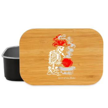 The Spirit of the Maker – skeleton Craft Design - Lunch Box - black - Front