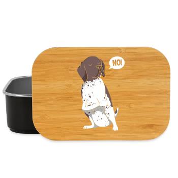 German Pointer Dog German Shorthair - Lunch Box - black - Front
