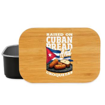 Cuba Pride & Home - Design du drapeau de Cuba - Boîte à goûter - noir - Devant