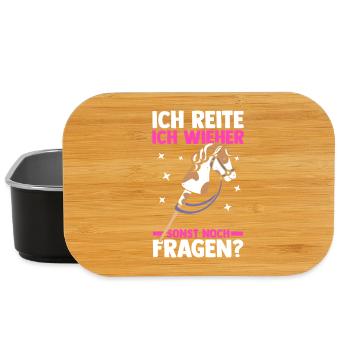Steckenpferd Hobbyhorse Hobby Horsing - Lunch Box - Schwarz - Vorne