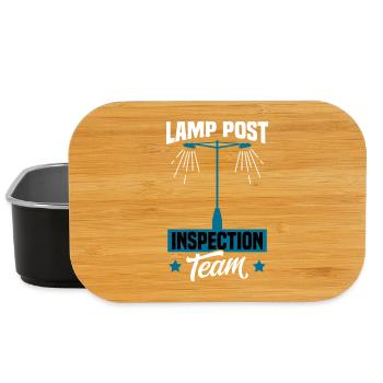 Street Light Inspection Utility Worker Art  - Lunch Box - Schwarz - Vorne