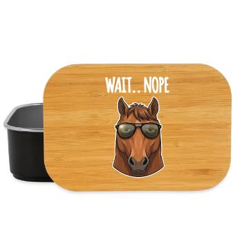 Funny Horse Sunglasses - Lunch Box - black - Front