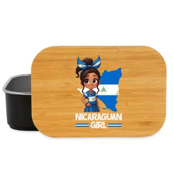 Fierté et Foyer du drapeau du Nicaragua - Boîte à goûter - noir - Devant
