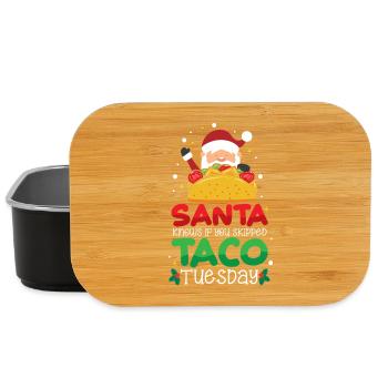 Désolé, je ne peux pas, j’ai des plans avec mon taco - Boîte à goûter - noir - Devant