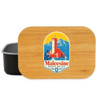 Malcesine Monte Baldo Lake Garda Italy Vacation - Lunch Box - Schwarz - Vorne