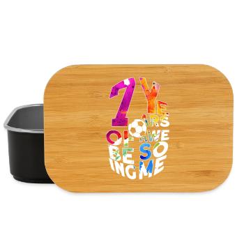 7 YEARS OF BEING AWESOME FUßBALL 7. GEBURTSTAG - Lunch Box - Schwarz - Vorne