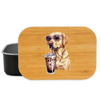 Golden retriever - Boîte à goûter - noir - Devant