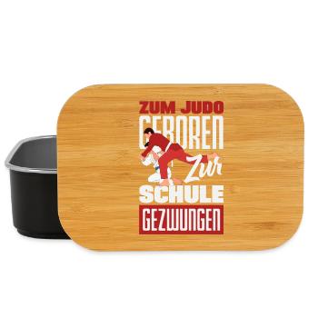 Zum Judo Geboren Zur Schule Gezwungen - Lunch Box - Schwarz - Vorne