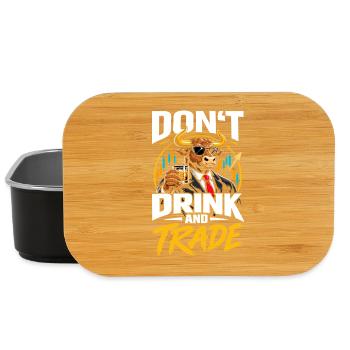 Don't drink and trade - Lunch Box - Schwarz - Vorne