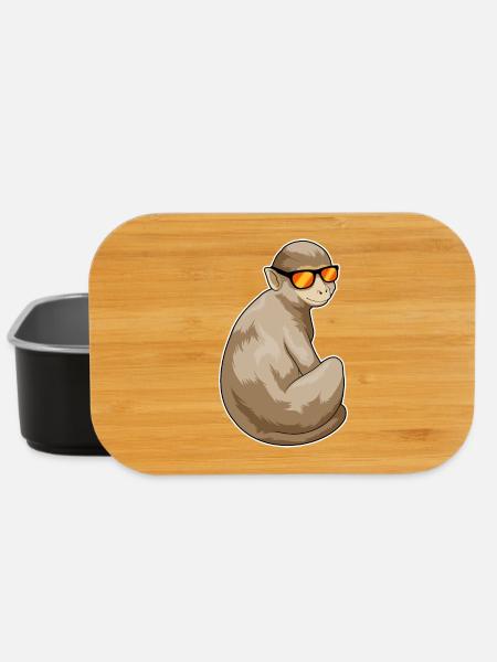 Affe Sonnenbrille - Lunch Box - Schwarz