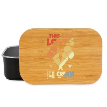 Dieser Junge liebt Eiscreme - Lunch Box - Schwarz - Vorne