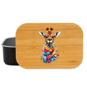 Coole Giraffe - Lunch Box - Schwarz - Vorne