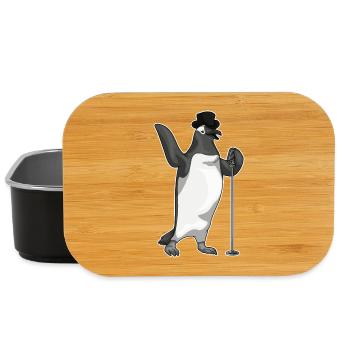 Chant du micro Penguin Singer - Boîte à goûter - noir - Devant