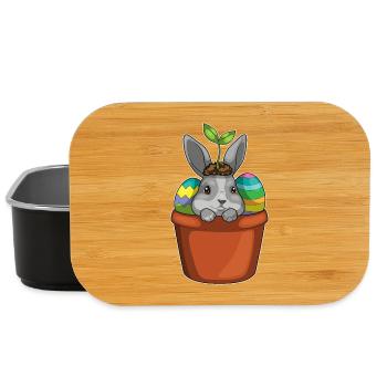 Bunny Easter Spring - Lunch Box - black - Front