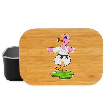 Flamingo Karate Kampfsport  - Lunch Box - Schwarz - Vorne
