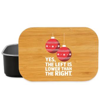 Funny Christmas Ornament Humor - Lunch Box - black - Front