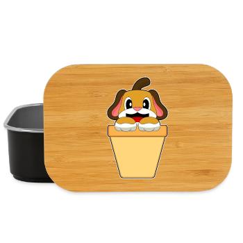 Hund Eiswaffel - Lunch Box - Schwarz - Vorne