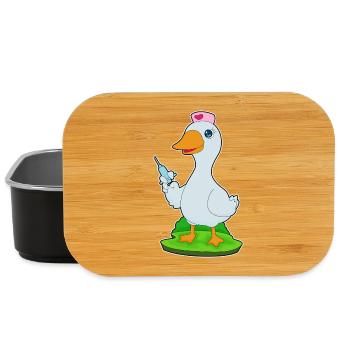 Duck Nurse Nursing Everyday Life - Lunch Box - black - Front