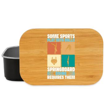 Diving diving board - Lunch Box - black - Front