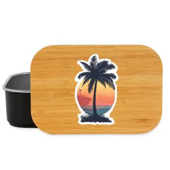 Palm tree - Lunch Box - black - Front