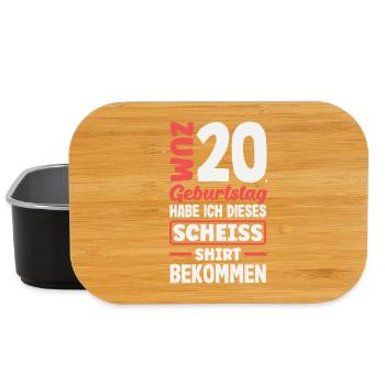 Lustiges Geschenk Zum 20. Geburtstag - Lunch Box - Schwarz - Vorne