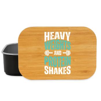Schwergewichte und Protein Shakes - Lunch Box - Schwarz - Vorne
