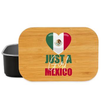 Mexico Heart Flag Love - Lunch Box - black - Front