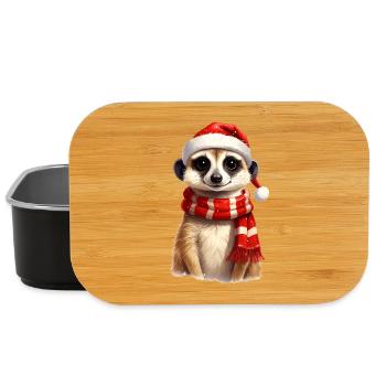 Erdmännchen zu Weihnachten - Lunch Box - Schwarz - Vorne