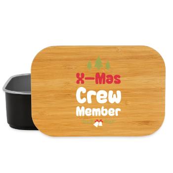 X-Mas Crew Mitglied - Lunch Box - Schwarz - Vorne
