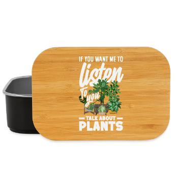 Cadeaux pour les jardins et les amoureux des plantes - Boîte à goûter - noir - Devant