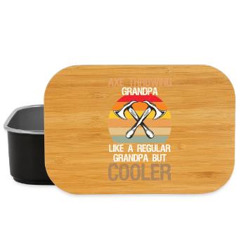 Axe Throwing Grandpa Axe Thrower - Lunch Box - black - Front