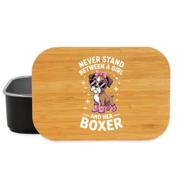Boxer Hund Sprüche Lustige Boxer Geschenk - Lunch Box - Schwarz - Vorne