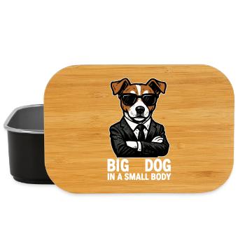 Jack Russell Terrier Anzug Chef Hund Geschenk - Lunch Box - black - Front