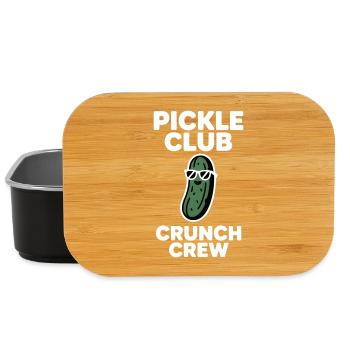 Pickle Club Crunch Team, humour de concombre - Boîte à goûter - noir - Devant