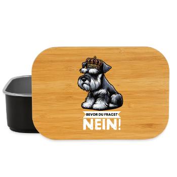 Avant que vous ne demandiez Pas de Schnauzer Géant - Boîte à goûter - noir - Devant