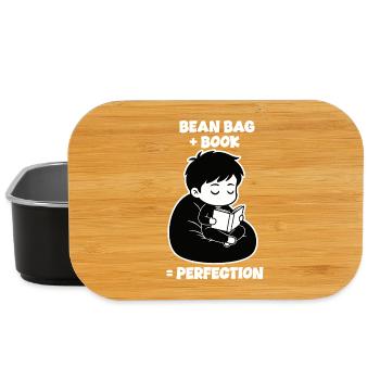 Lecteur Bean Bag Perfection Manga - Boîte à goûter - noir - Devant