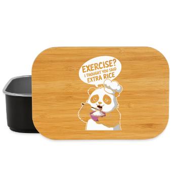 Panda Chef Riz Extra - Boîte à goûter - noir - Devant
