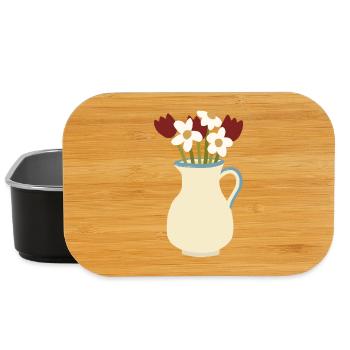 Ceramic Vase Bloom Duo - Lunch Box - black - Front