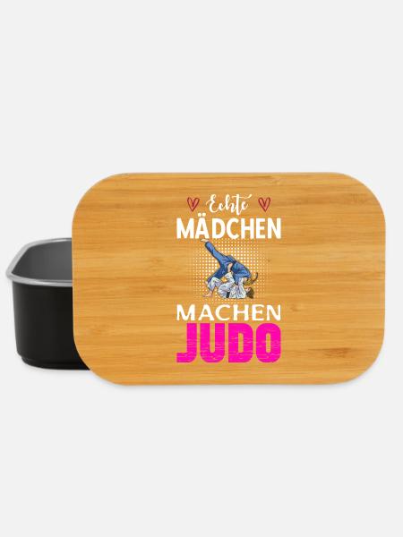Echte Mädchen Machen Judo - Lunch Box - Schwarz