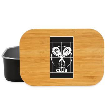 Raquet à croix emblème du club de padel - Boîte à goûter - noir - Devant