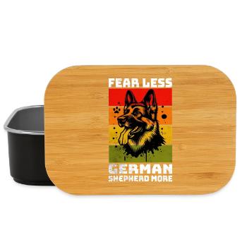 Berger allemand Deutscher Schäferhund - Boîte à goûter - noir - Devant