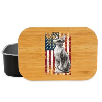 Cornish Rex US Cornish Rex Cat - Lunch Box - black - Front