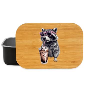 Raccoon Iced Coffee - Lunch Box - black - Front