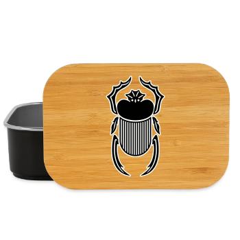 Mystischer Skarabäus: Symbolisches T-Shirt - Lunch Box - Schwarz - Vorne