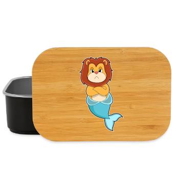 Lion Mermaid - Lunch Box - black - Front