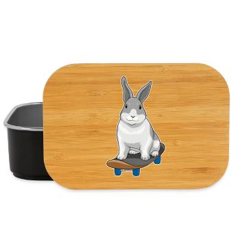 Rabbit Skater Skateboard - Lunch Box - black - Front